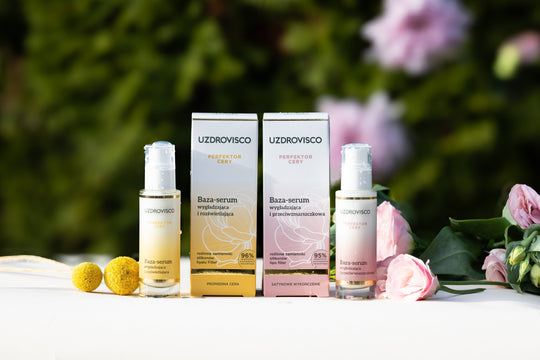 Perfektory Cery: Naturalna baza pod makijaż i serum wygładzające 2w1