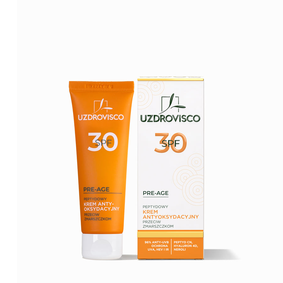 SPF 30 peptydowy krem antyoksydacyjny przeciw zmarszczkom