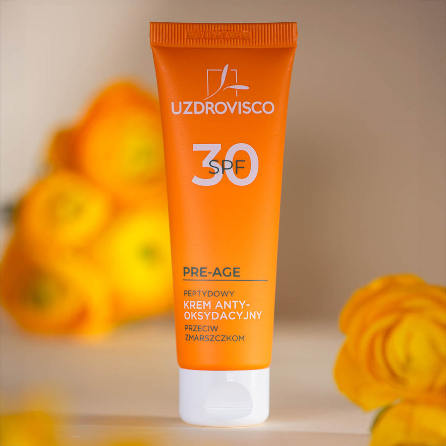 SPF 30 peptydowy krem antyoksydacyjny przeciw zmarszczkom